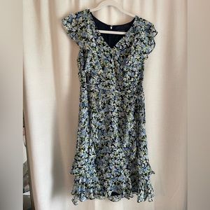 Tommy Hilfiger Blue Floral Dress - Size 8